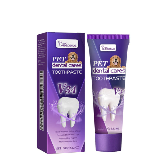 Pet V34 Toothpaste Bad Breath, Tartar & Gum Care for Dogs & Cats