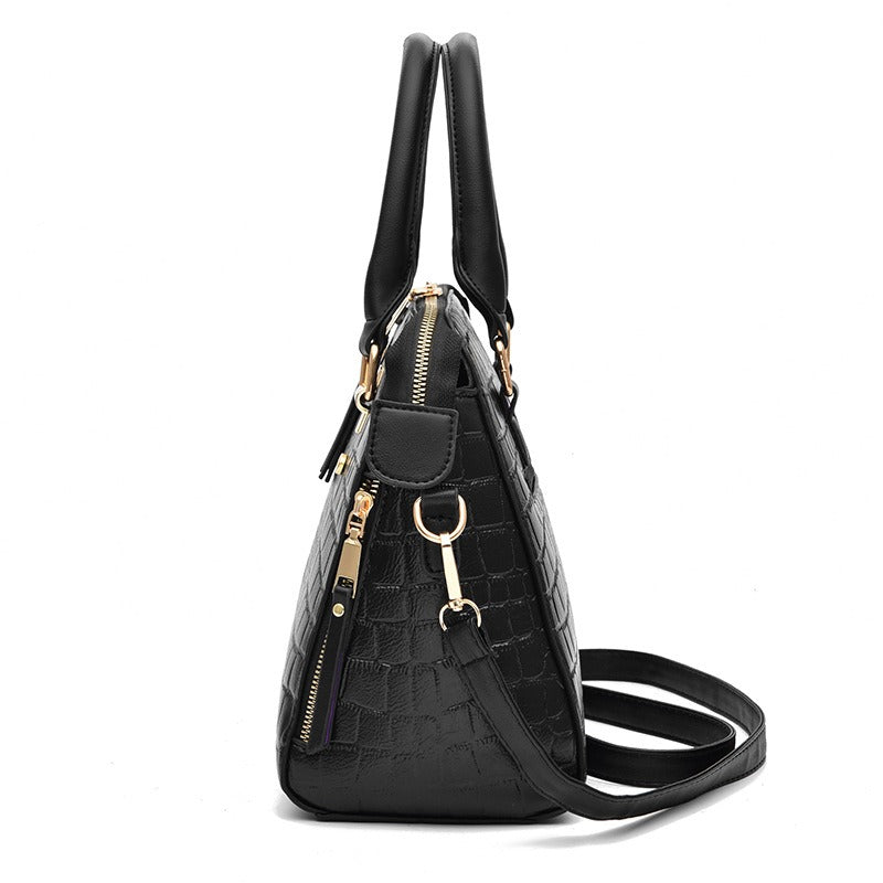 New Korean-Style Women's Bag Set Sweet & Fashionable, Crossbody or One-Shoulder Handbag
