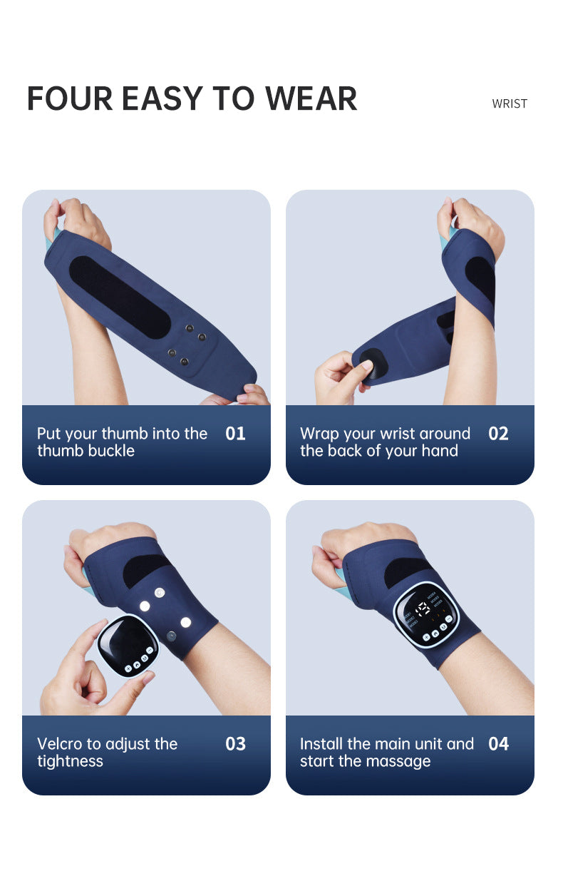 EMS Smart Tendon Sheath Wristband Hand Heating with Hot Compress & Massage Function