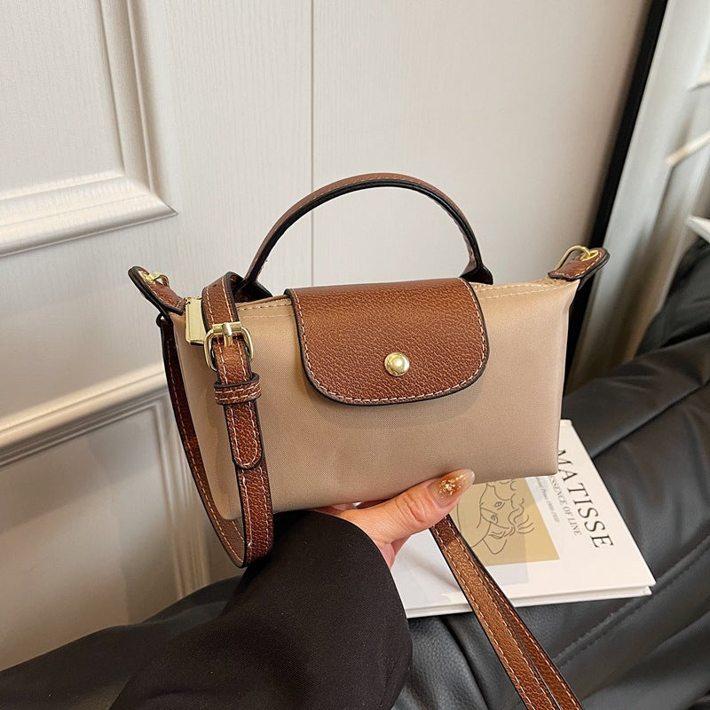 2025 Women’s Mini Dumpling Handbag High-End Nylon, Stylish Shoulder & Crossbody Phone Bag