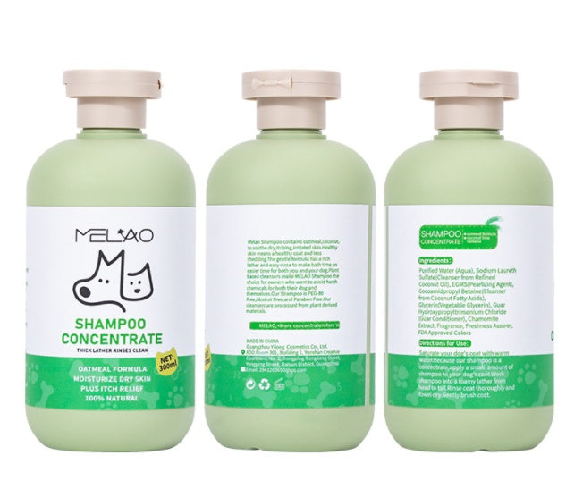 Gentle Oat Pet Shampoo Natural Bath Care for Dogs & Cats