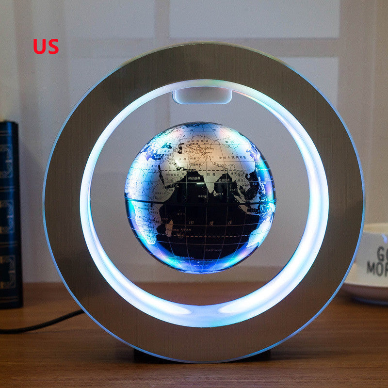 Round LED Floating Globe | Magnetic Levitation Anti-Gravity World Map Light