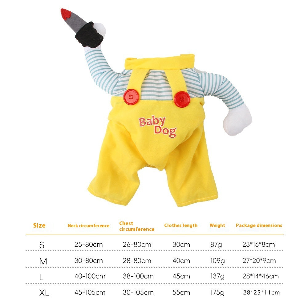 Funny Cat Costume | Pet Assassin Knife Outfit Creative Halloween Cat Clothing