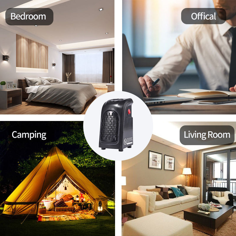 Mini Ceramic Electric Heater | Winter Room Heater Fan for Home, Office & Camping