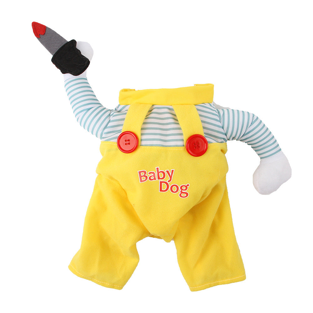 Funny Cat Costume | Pet Assassin Knife Outfit Creative Halloween Cat Clothing