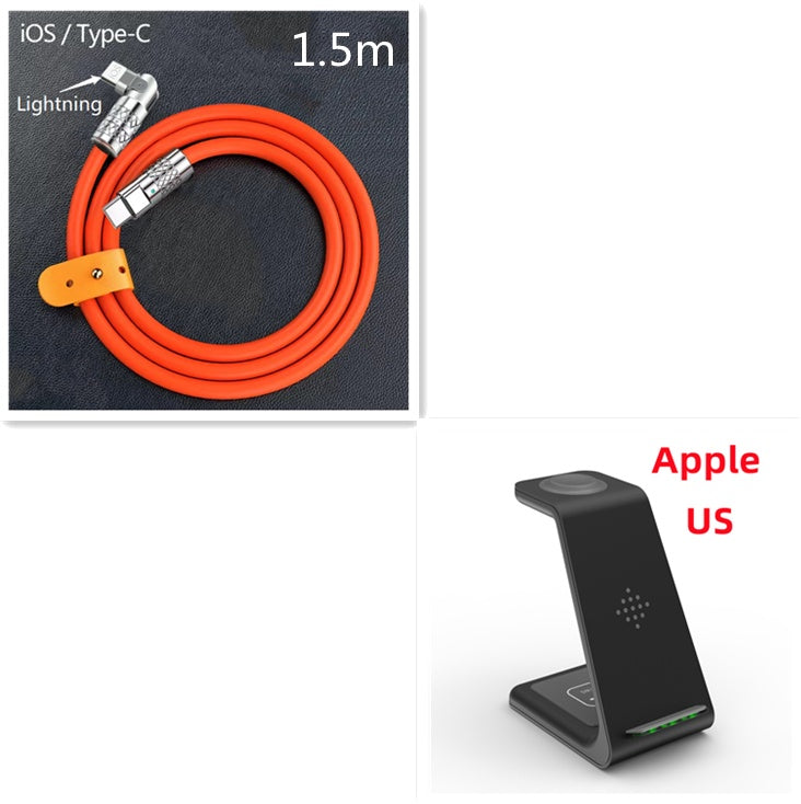 3-in-1 Wireless Fast Charging Station | Quick Charge Dock & Phone Holder