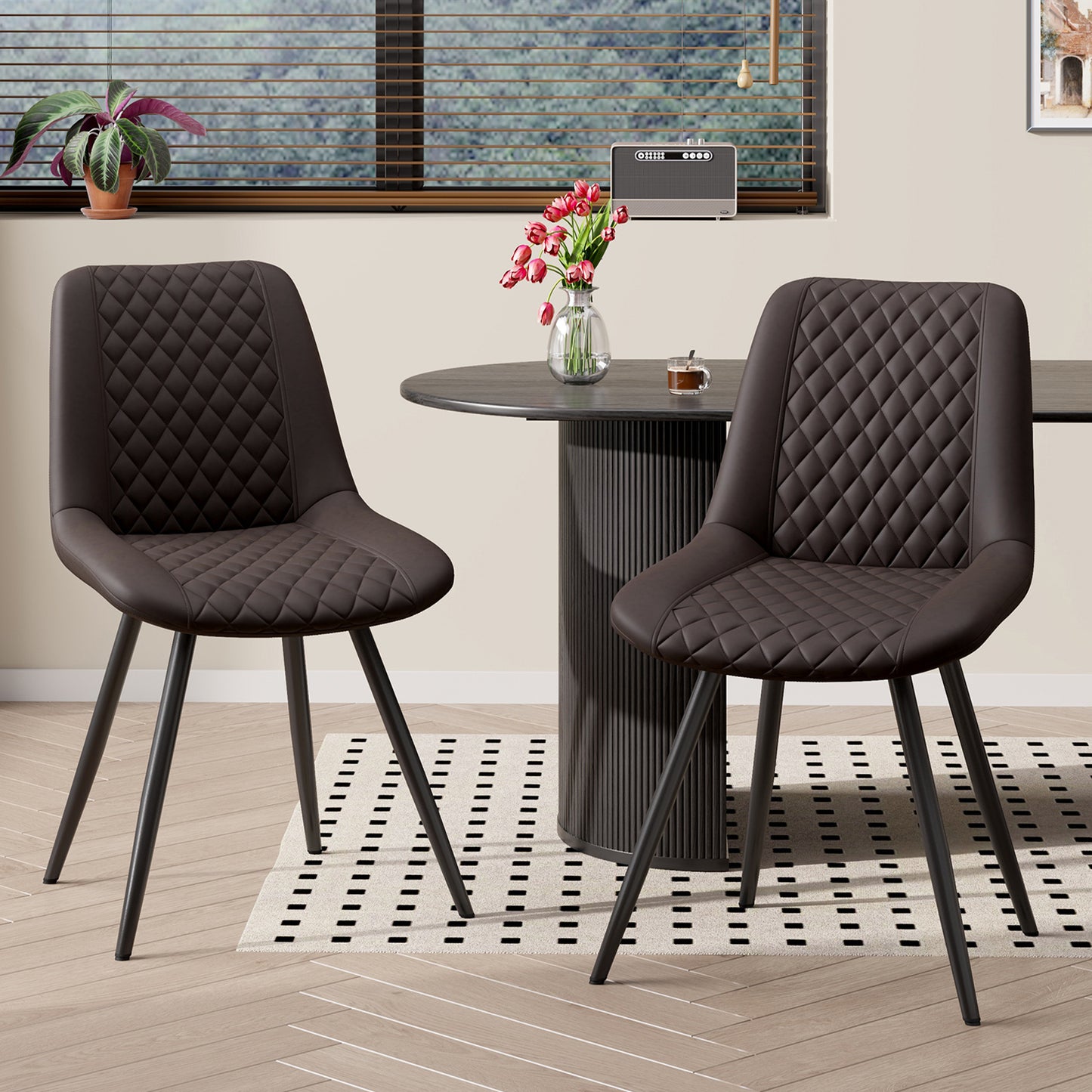 Luxury Dining Chair with PU Leather Upholstery – Elegant Home Furniture