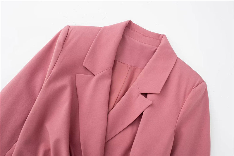 Women's Foldable Suit Jacket Dress  Elegant Office Wear & Casual Blazer