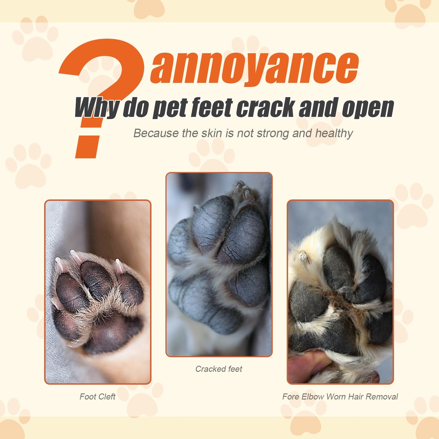 Pet Moisturizing Claw Balm Deep Foot Pad Care Cream for Cats & Dogs