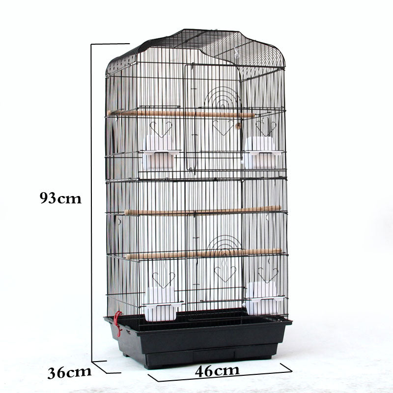 Portable Bird Cage Wire Parrot Cage for Travel & Pet Display