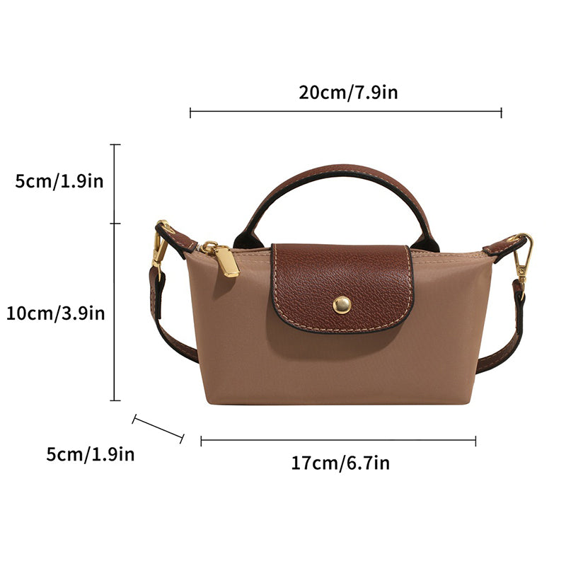 2025 Women’s Mini Dumpling Handbag High-End Nylon, Stylish Shoulder & Crossbody Phone Bag