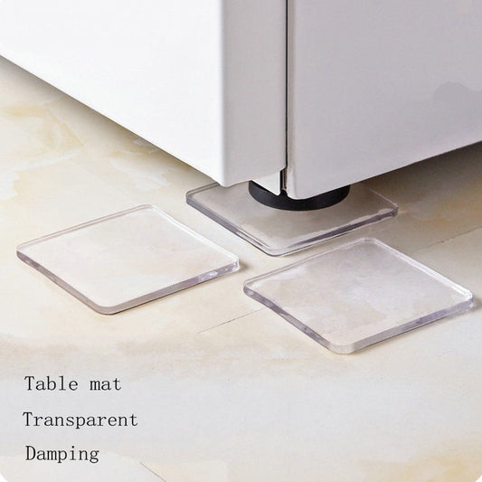4 Pcs Anti-Slip Shock Proof Pads Washing Machine, Refrigerator & Chair Cushion Protectors