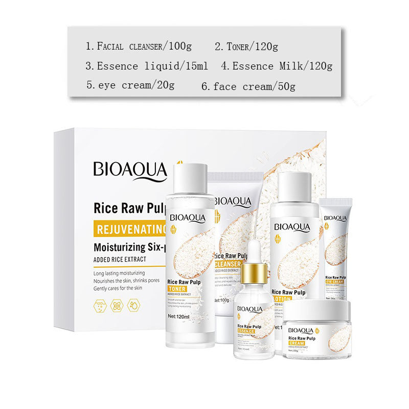 Puree 6-in-1 Skin Rejuvenation & Hydration Set ,Moisturizing Skincare Kit for Radiant Glow