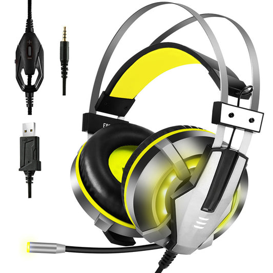 Head-Mounted Illuminated Gaming Headset | LED Light Stereo Headphones with Mic
Collections: Headphones Gaming Accessories