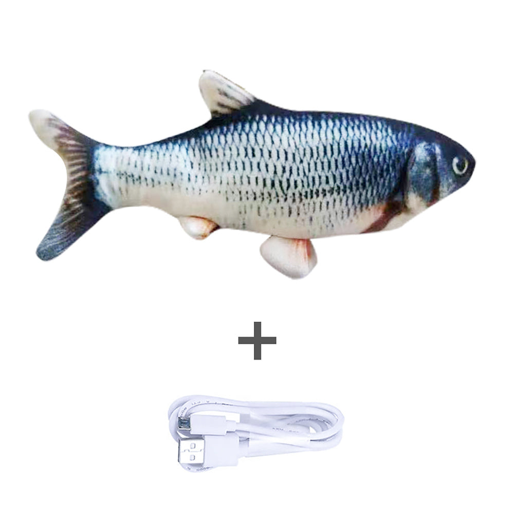 Electric Jumping Fish Simulation Toy for Cats Without Catnip