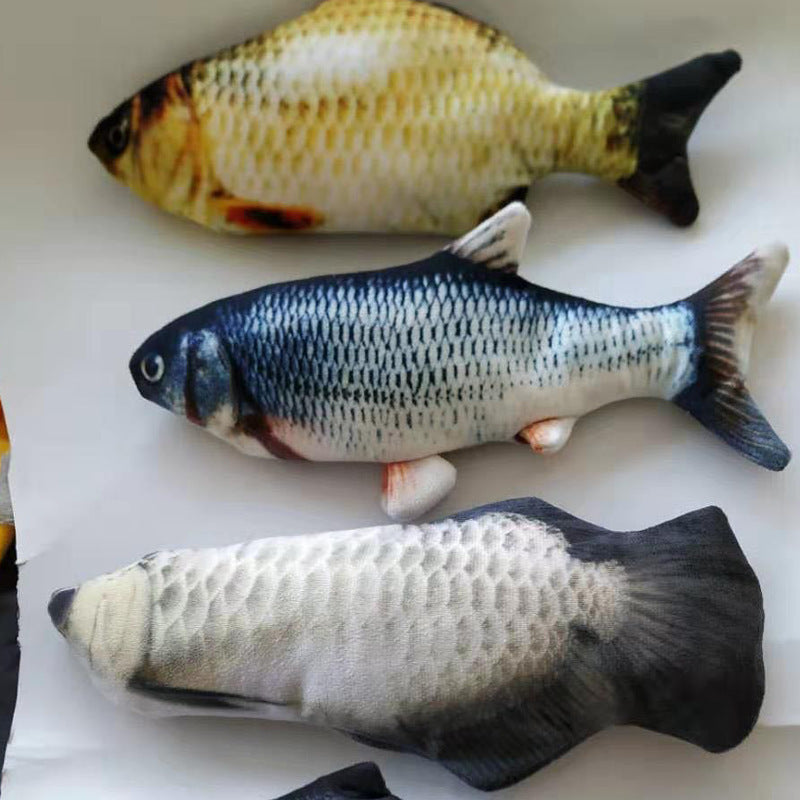 Electric Jumping Fish Simulation Toy for Cats Without Catnip