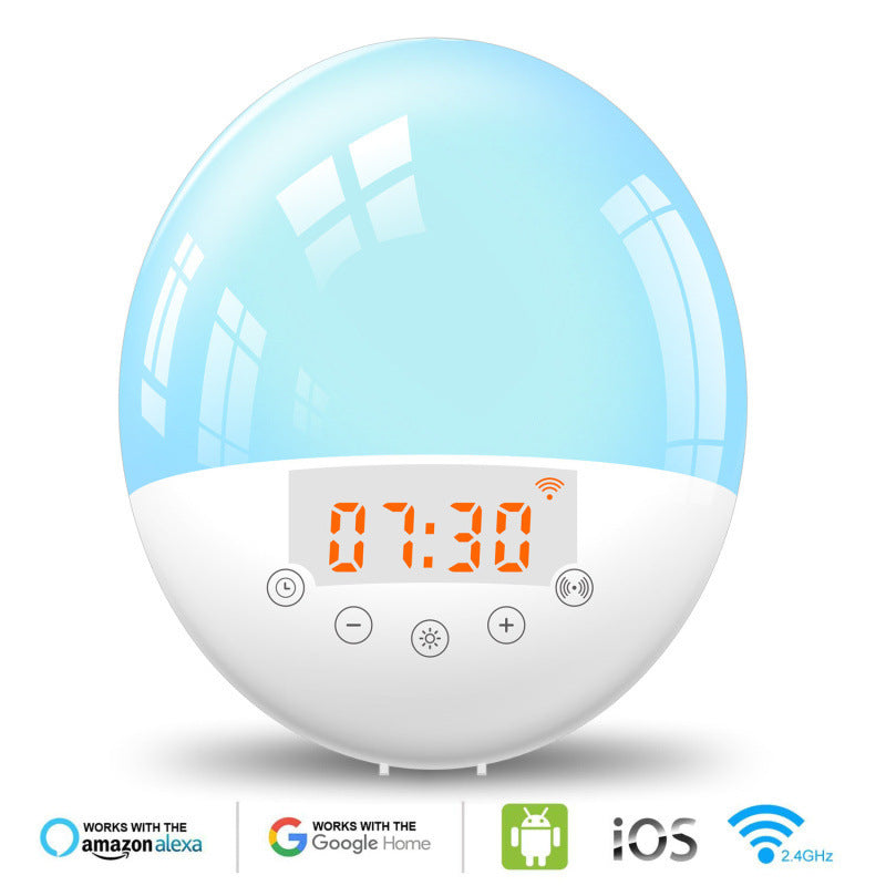 Wi-Fi Smart Alarm Clock with Sunrise Wake-up Light & Voice Control