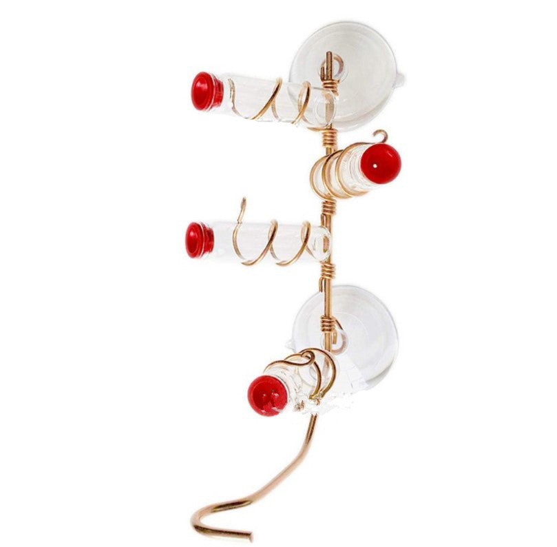 Hummingbird Feeder with Suction Cup – Easy Clean Wild Bird Feeder for Garden & Deck