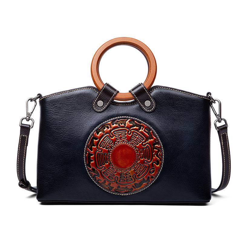 Women’s Fashion Handbag,Vintage Style, Genuine Leather, Elegant Design