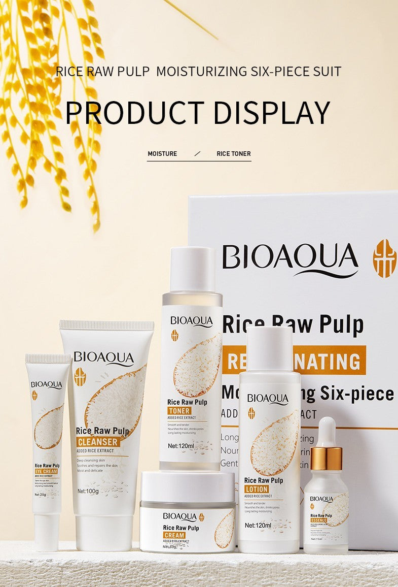 Puree 6-in-1 Skin Rejuvenation & Hydration Set ,Moisturizing Skincare Kit for Radiant Glow