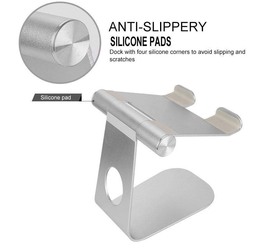 Adjustable Tablet & Phone Stand   Compatible with iPad, iPhone & Android Devices Tech