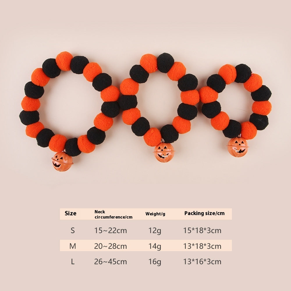 Halloween Cat Collar  | Trick or Treat Pumpkin Collar for Pets”