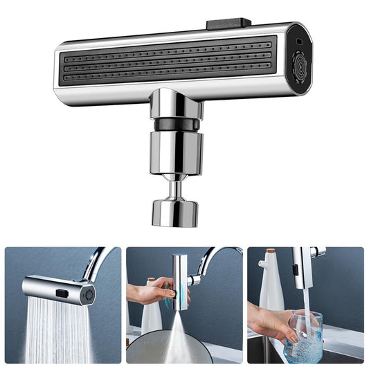 Kitchen Faucet Waterfall Outlet | Rotating Splash-Proof Bubbler & Multifunctional Nozzle