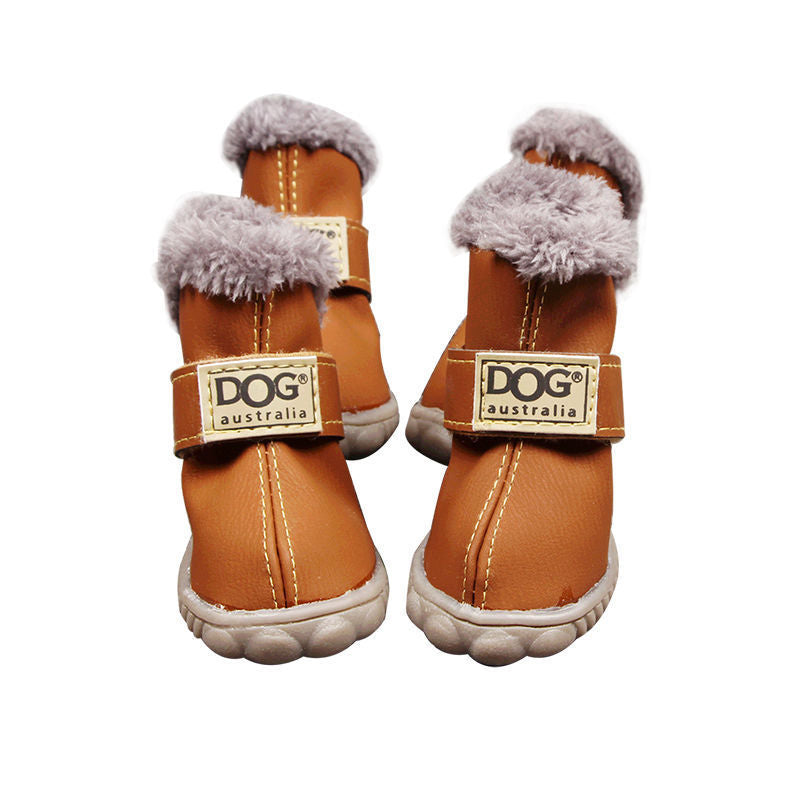 Dog Snow Boots Warm Winter Shoes for Small Dogs & Puppies (Anti-Slip)