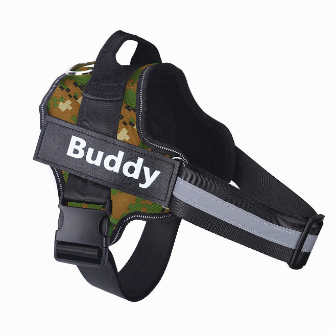 Personalized Dog Harness | Reflective, Adjustable, Breathable Vest with Custom Patch