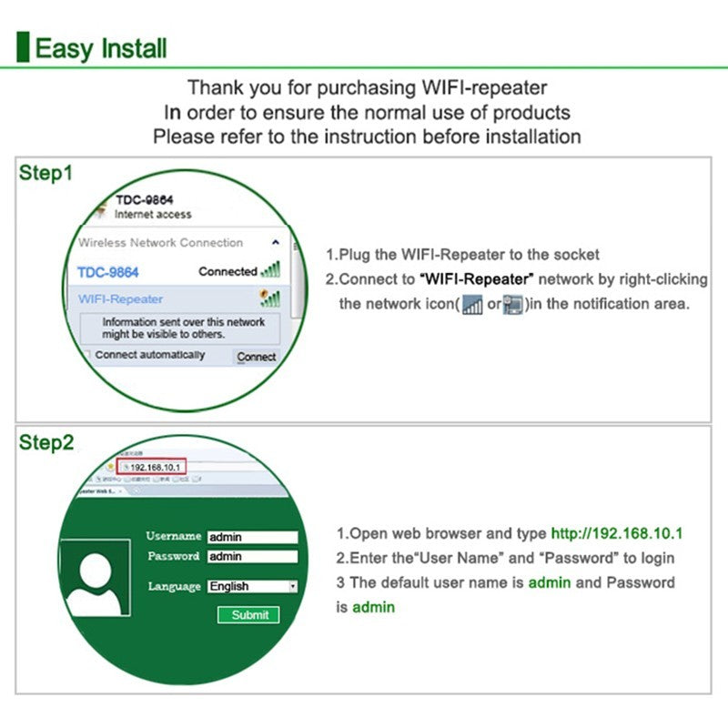 WiFi Repeater | Wireless Signal Booster & Range Extender Amplifier