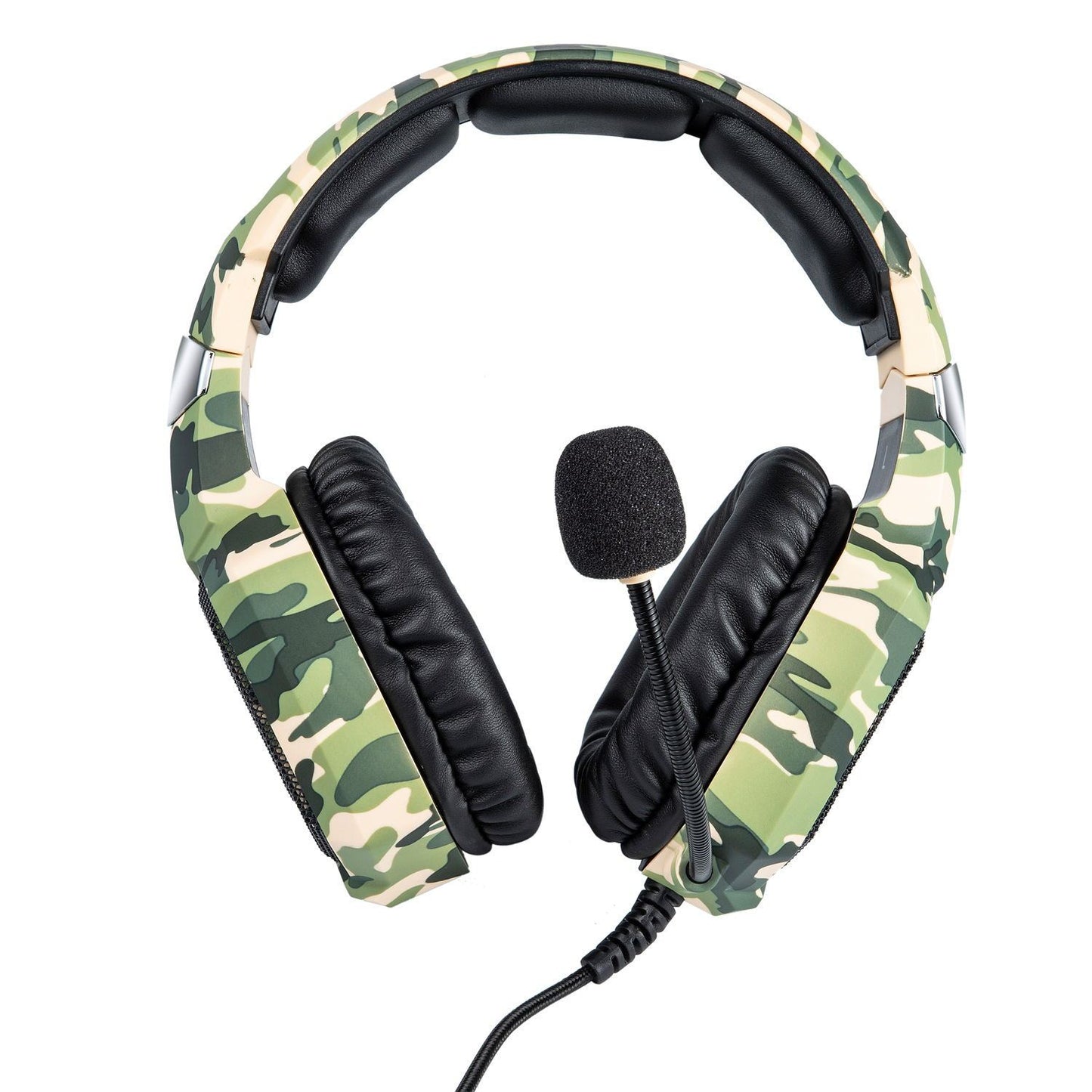 K8 Camouflage Gaming Headphones | Wired Stereo Headset with Mic for PC & Mobile