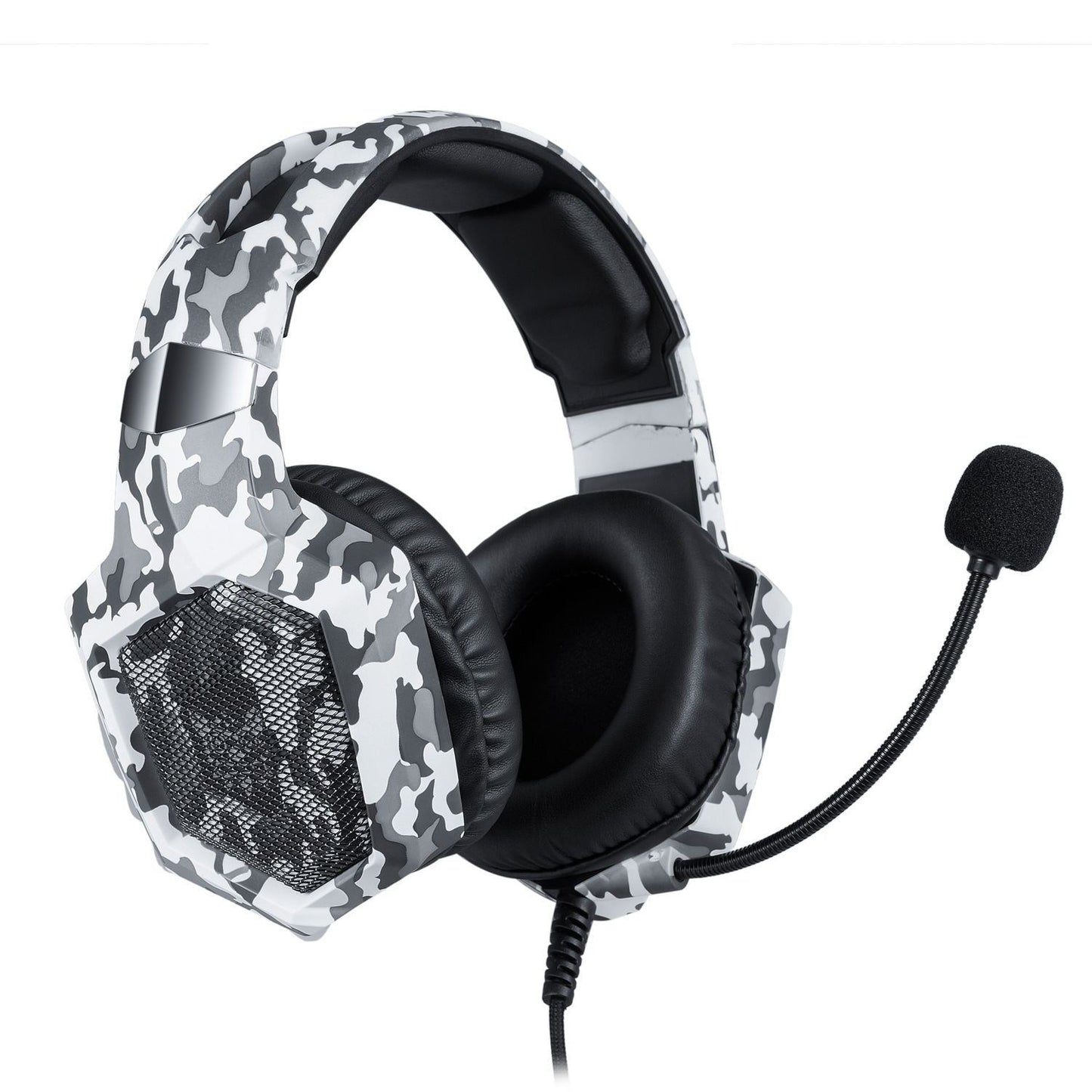 K8 Camouflage Gaming Headphones | Wired Stereo Headset with Mic for PC & Mobile