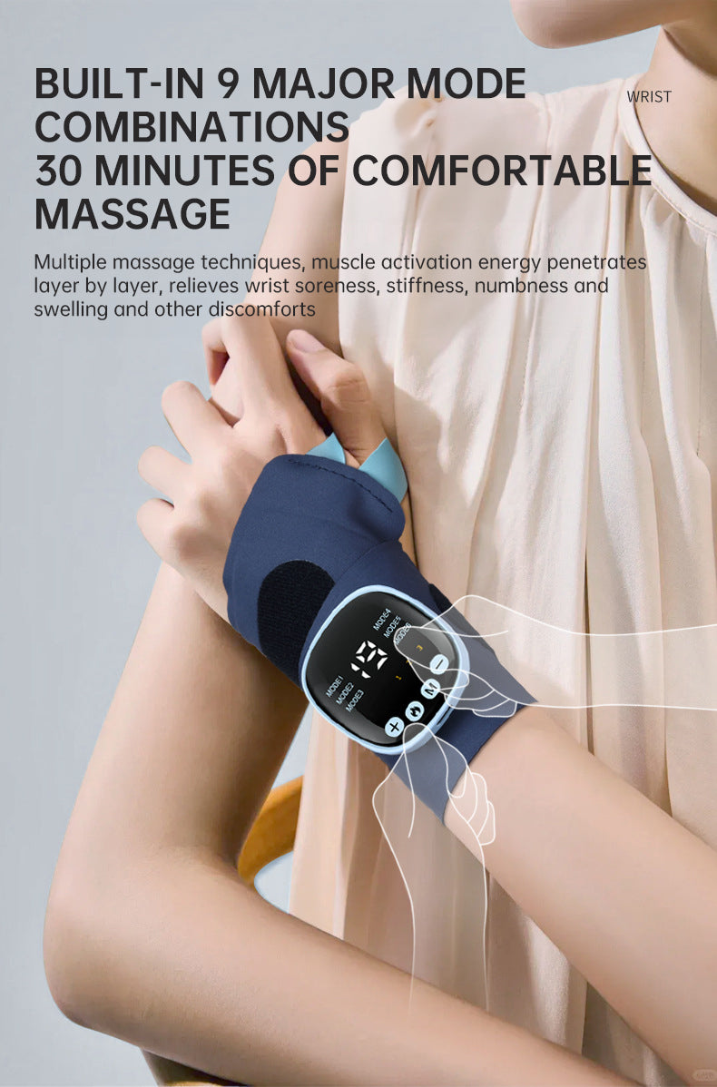 EMS Smart Tendon Sheath Wristband Hand Heating with Hot Compress & Massage Function
