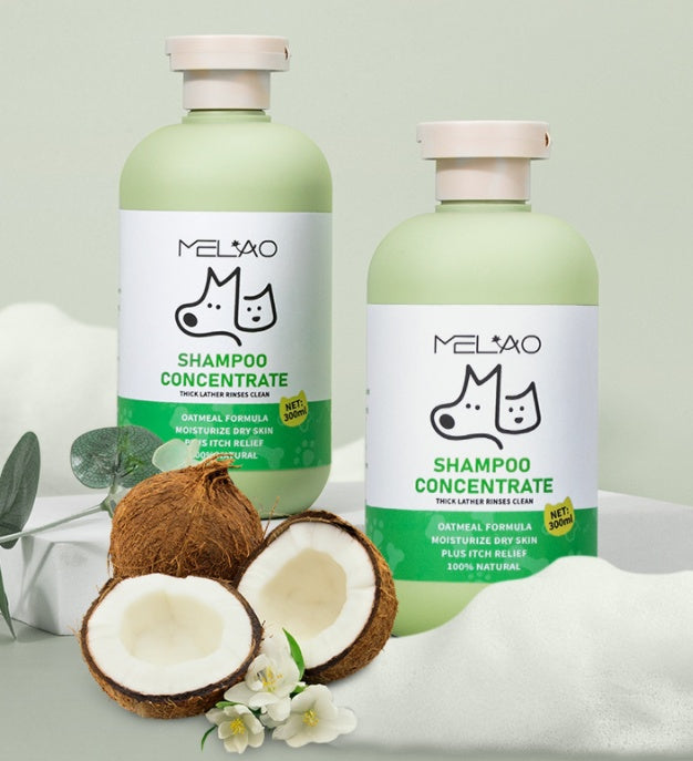 Gentle Oat Pet Shampoo Natural Bath Care for Dogs & Cats