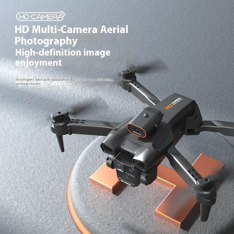 HD Four-Axis Drone | UAV with 3-Sided Obstacle Avoidance & Remote Control