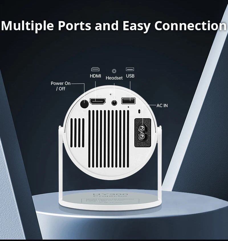 HY300 Smart HD Home Projector Portable Mini Theater Machine
