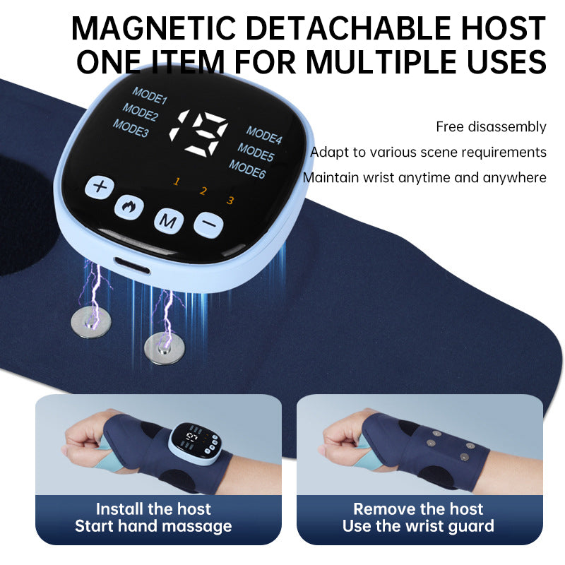 EMS Smart Tendon Sheath Wristband Hand Heating with Hot Compress & Massage Function