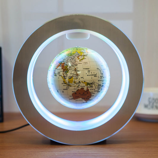 Round LED Floating Globe | Magnetic Levitation Anti-Gravity World Map Light