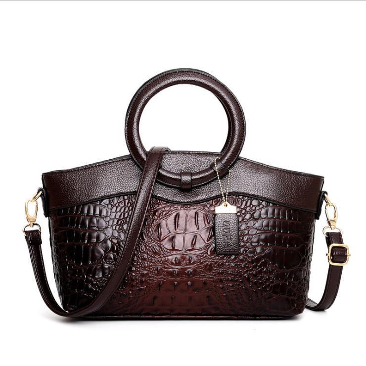 Ladies’ Handbag European & American Style Ring Handle Shoulder Crossbody Bag