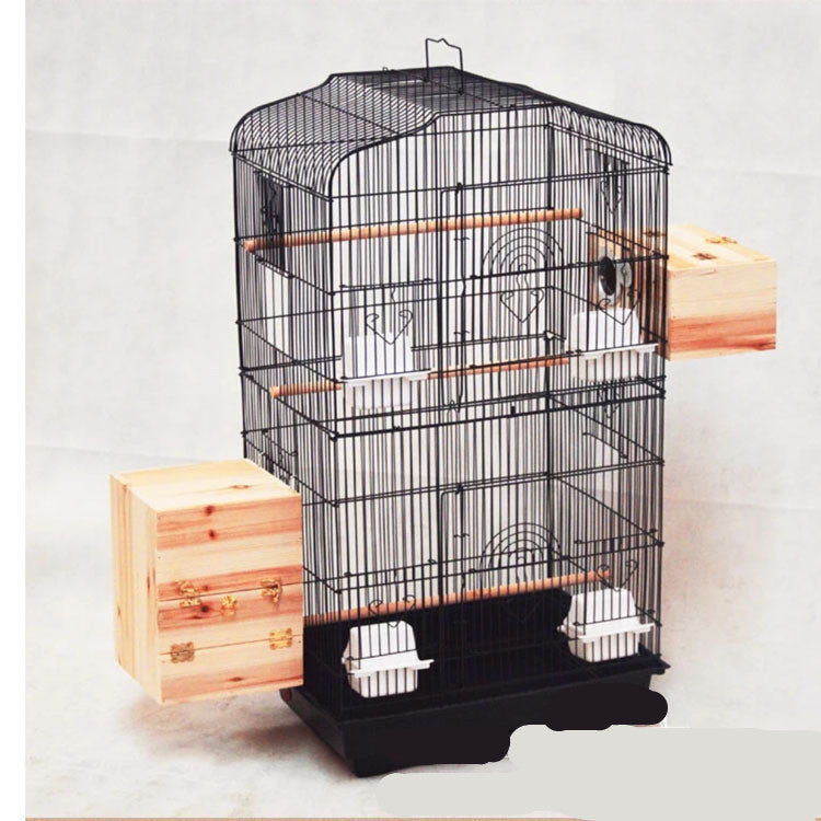 Portable Bird Cage Wire Parrot Cage for Travel & Pet Display