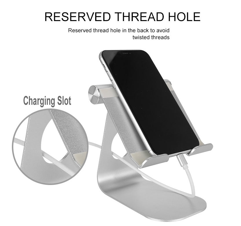 Adjustable Tablet & Phone Stand   Compatible with iPad, iPhone & Android Devices Tech