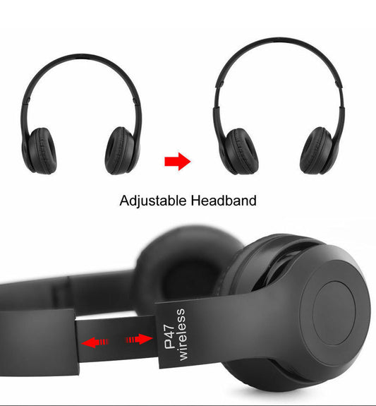 P47 Wireless Gaming Headset | Bluetooth Stereo Over-Ear Headphone