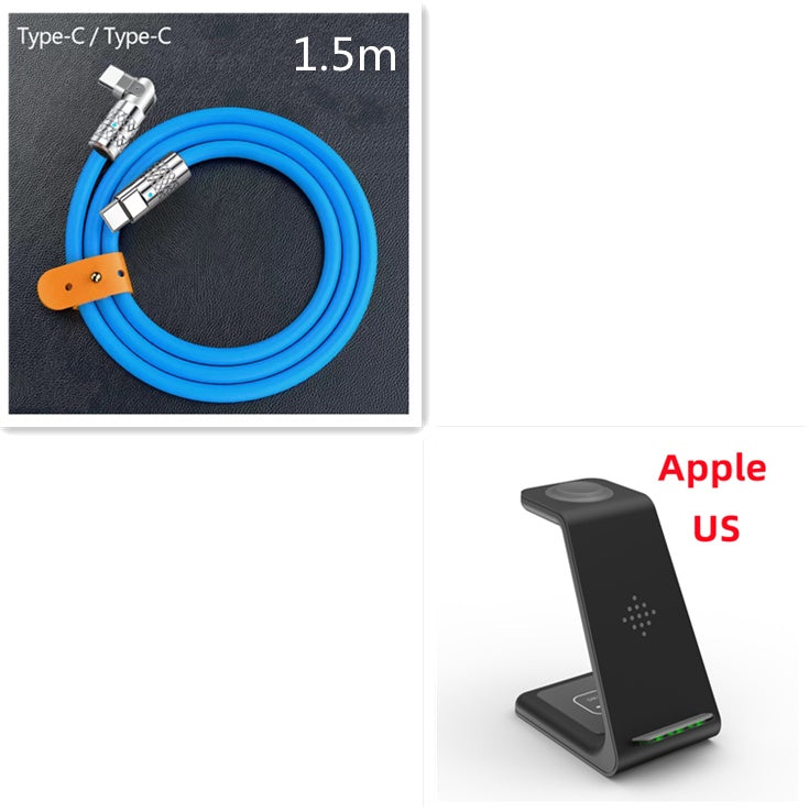3-in-1 Wireless Fast Charging Station | Quick Charge Dock & Phone Holder