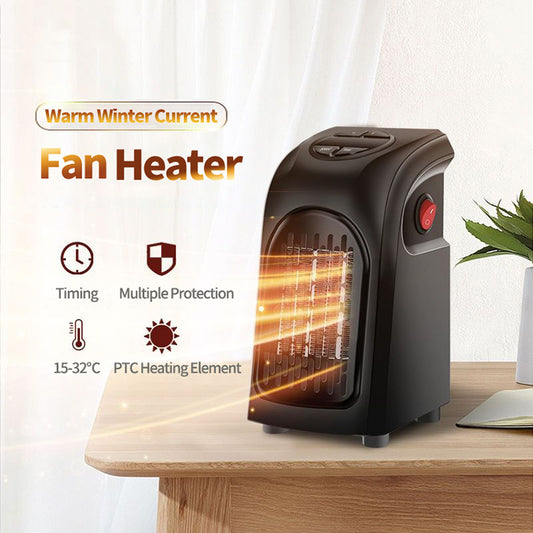 Mini Ceramic Electric Heater | Winter Room Heater Fan for Home, Office & Camping
