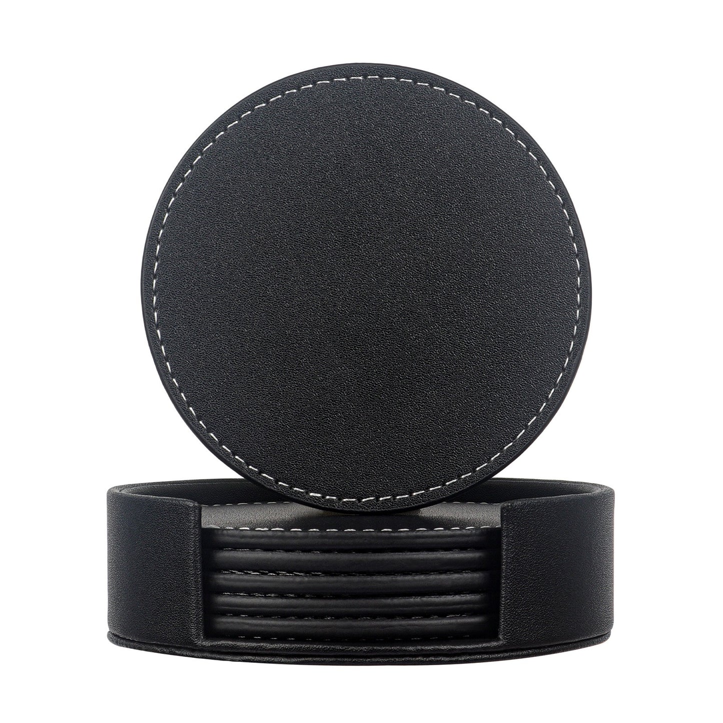 Creative PU Leather Coaster Square Insulated Tea & Water Cushion Pad