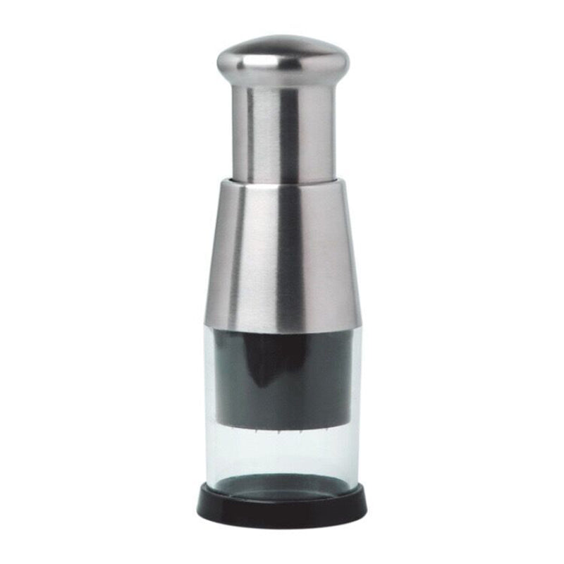 Stainless Steel Manual Garlic Pester & Cutter Multifunctional Kitchen Tool