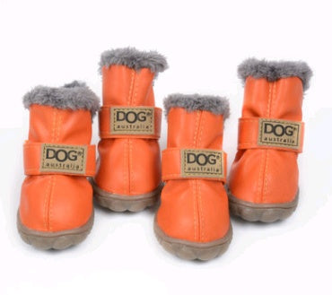 Dog Snow Boots Warm Winter Shoes for Small Dogs & Puppies (Anti-Slip)