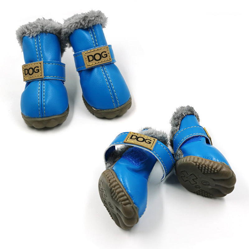 Dog Snow Boots Warm Winter Shoes for Small Dogs & Puppies (Anti-Slip)