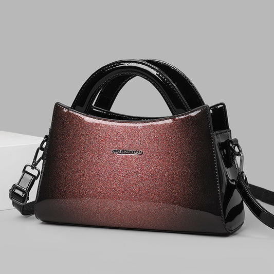 Elegant PU Soft Leather Messenger Bag –Stylish Solid Color, Lightweight Casual Shoulder Handbag for Women
