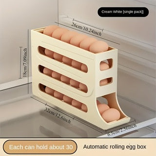 Automatic Rolling Egg Storage Box Slide-Type Egg Roller for Freshness Preservation